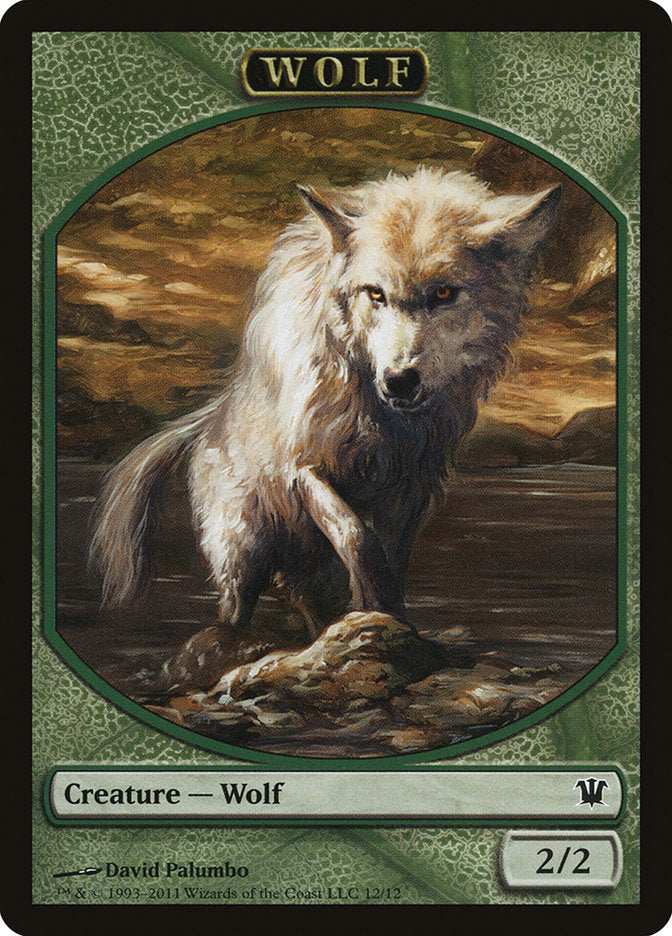 Wolf Token (12/12) [Innistrad Tokens] | Yard's Games Ltd