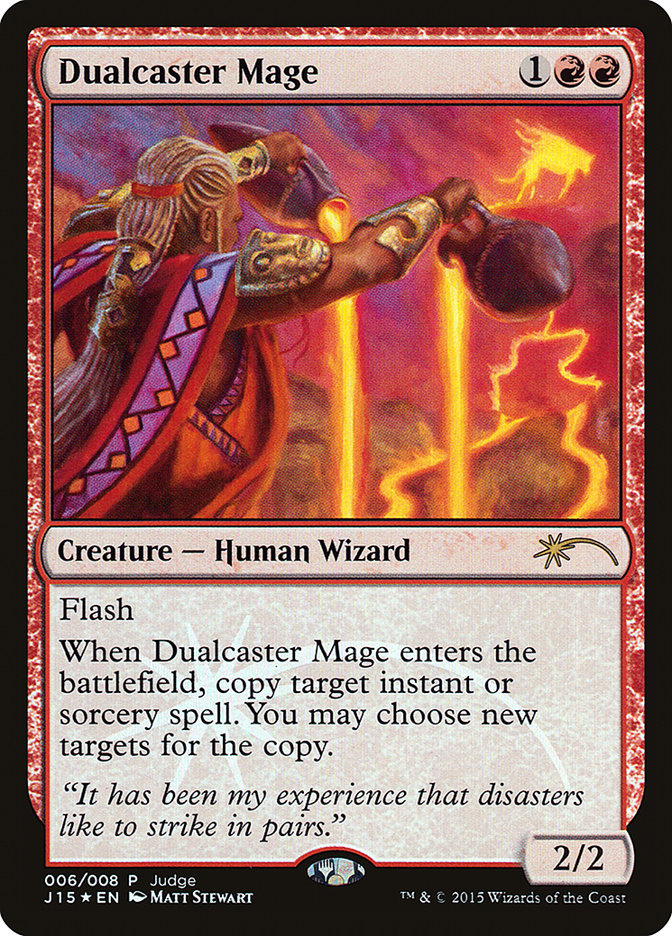 Dualcaster Mage [Judge Gift Cards 2015] | Yard's Games Ltd