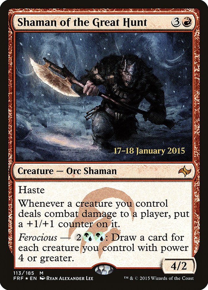 Shaman of the Great Hunt [Fate Reforged Prerelease Promos] | Yard's Games Ltd