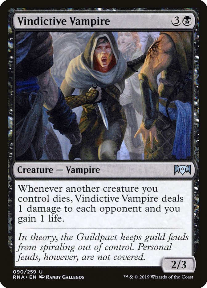 Vindictive Vampire [Ravnica Allegiance] | Yard's Games Ltd