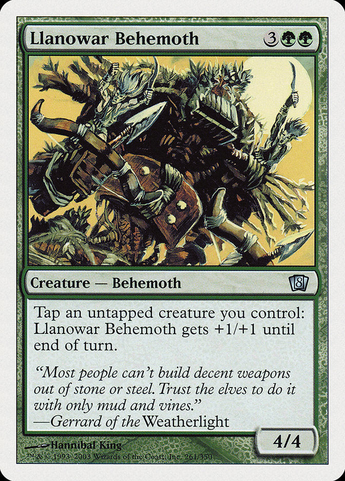 Llanowar Behemoth [Eighth Edition] | Yard's Games Ltd