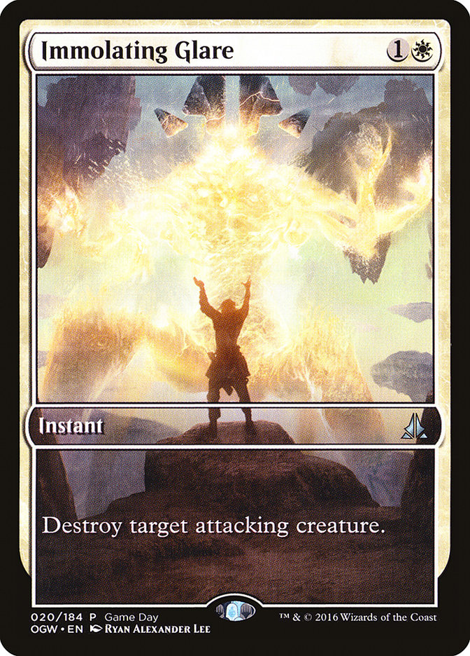 Immolating Glare (Game Day) (Extended Art) [Oath of the Gatewatch Promos] | Yard's Games Ltd