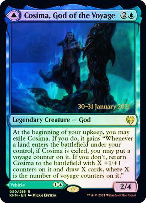 Cosima, God of the Voyage // The Omenkeel [Kaldheim Prerelease Promos] | Yard's Games Ltd