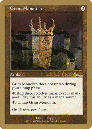 Grim Monolith - 1999 Kai Budde (ULG) [World Championship Decks 1999] | Yard's Games Ltd