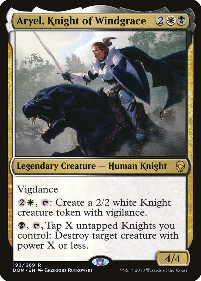 Aryel, Knight of Windgrace [Dominaria] | Yard's Games Ltd