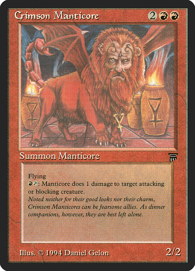 Crimson Manticore [Legends] | Yard's Games Ltd