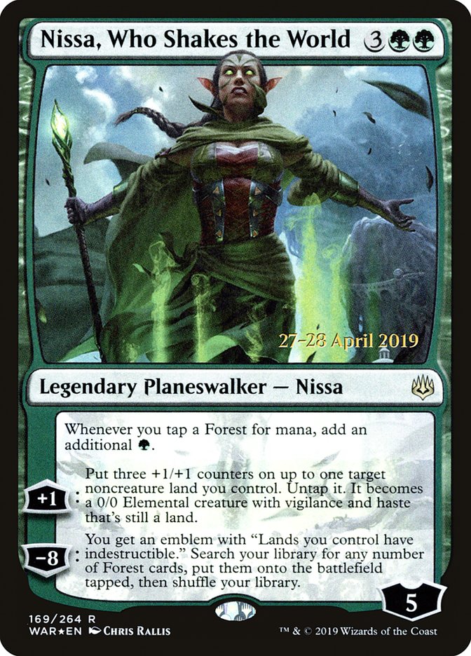 Nissa, Who Shakes the World [War of the Spark Prerelease Promos] | Yard's Games Ltd