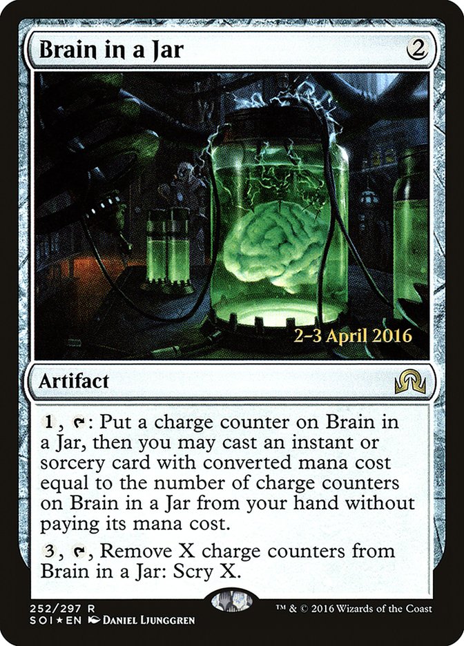 Brain in a Jar [Shadows over Innistrad Prerelease Promos] | Yard's Games Ltd
