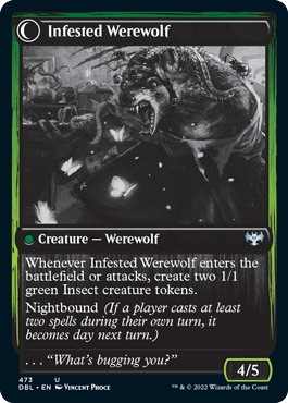 Infestation Expert // Infested Werewolf [Innistrad: Double Feature] | Yard's Games Ltd