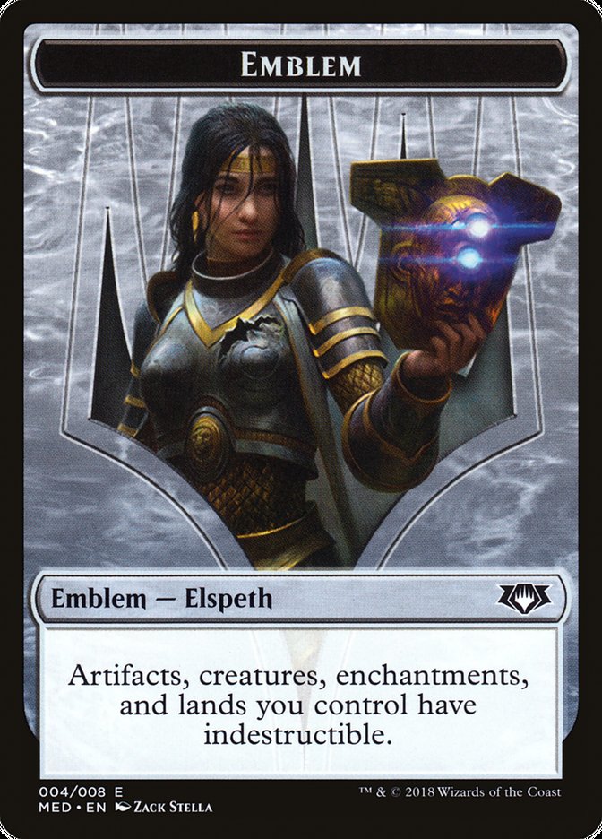 Elspeth, Knight-Errant Emblem [Mythic Edition Tokens] | Yard's Games Ltd