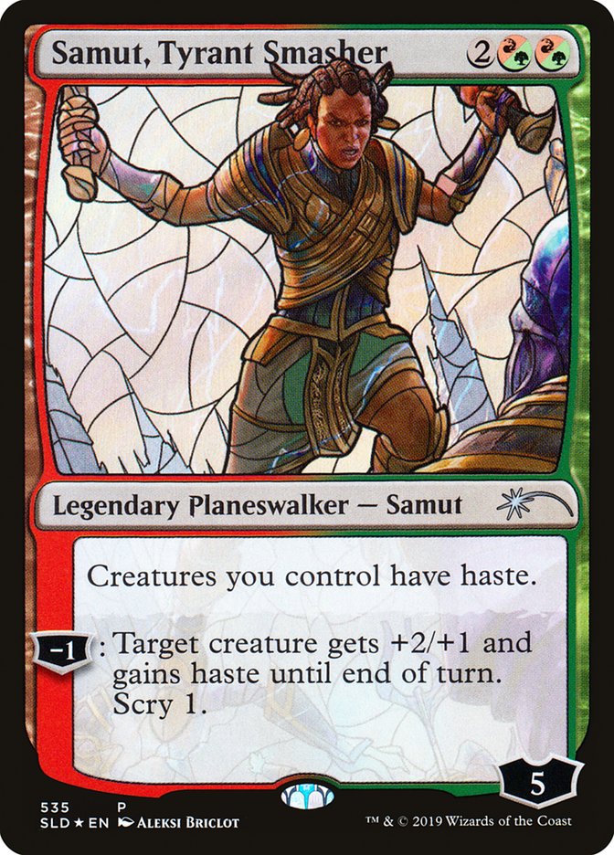 Samut, Tyrant Smasher (Stained Glass) [Secret Lair Drop Promos] | Yard's Games Ltd