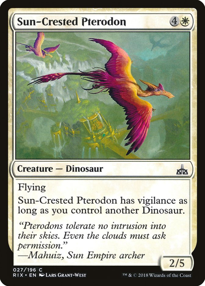 Sun-Crested Pterodon [Rivals of Ixalan] | Yard's Games Ltd