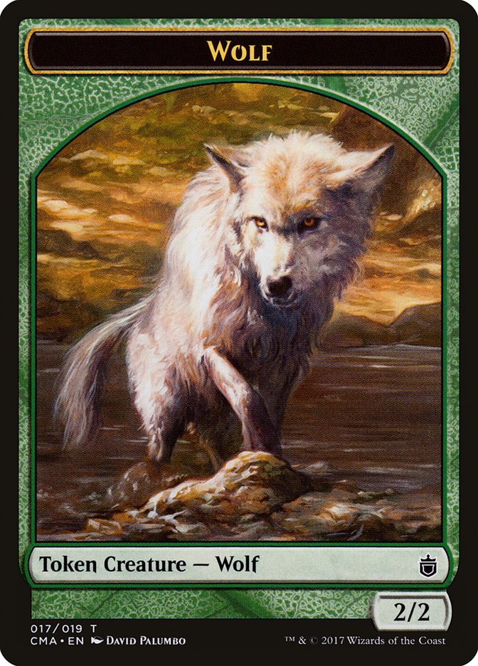 Wolf Token (017/019) [Commander Anthology Tokens] | Yard's Games Ltd
