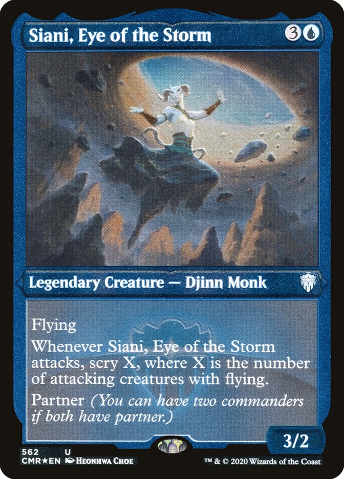 Siani, Eye of the Storm (Etched) [Commander Legends] | Yard's Games Ltd