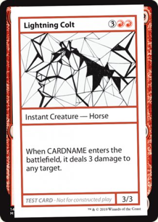 Lightning Colt (2021 Edition) [Mystery Booster Playtest Cards] | Yard's Games Ltd