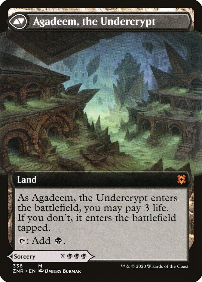 Agadeem's Awakening // Agadeem, the Undercrypt (Extended Art) [Zendikar Rising] | Yard's Games Ltd