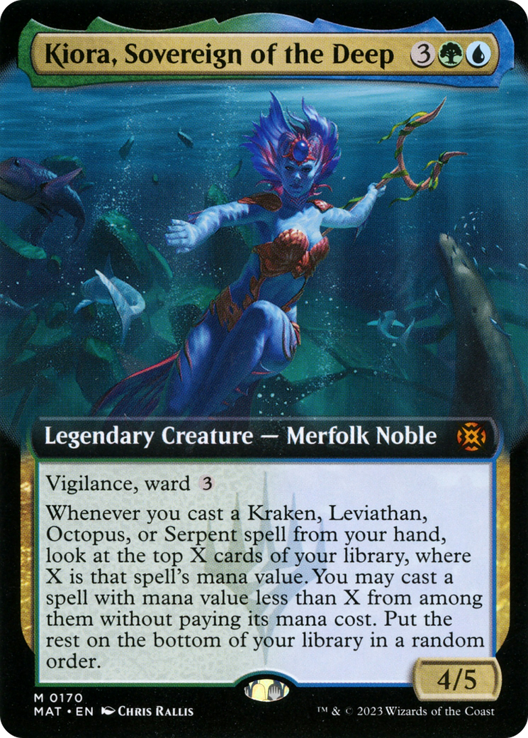 Kiora, Sovereign of the Deep (Extended Art) [March of the Machine: The Aftermath] | Yard's Games Ltd
