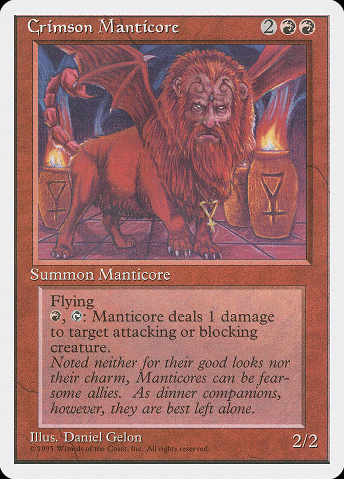 Crimson Manticore [Fourth Edition] | Yard's Games Ltd