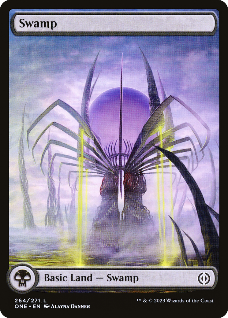 Swamp (264) (Full-Art) [Phyrexia: All Will Be One] | Yard's Games Ltd