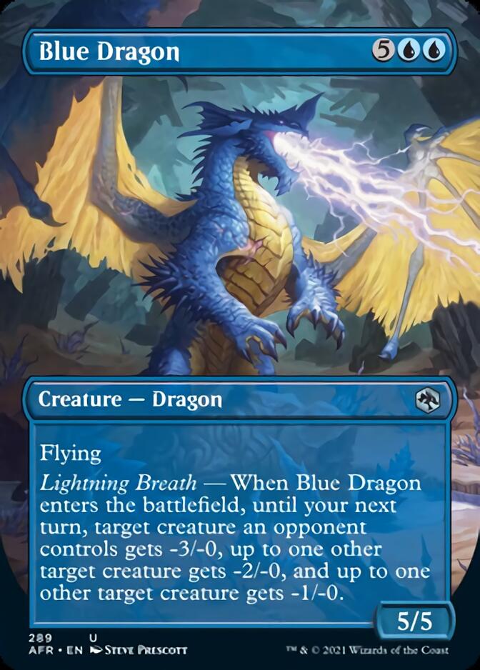 Blue Dragon (Borderless Alternate Art) [Dungeons & Dragons: Adventures in the Forgotten Realms] | Yard's Games Ltd