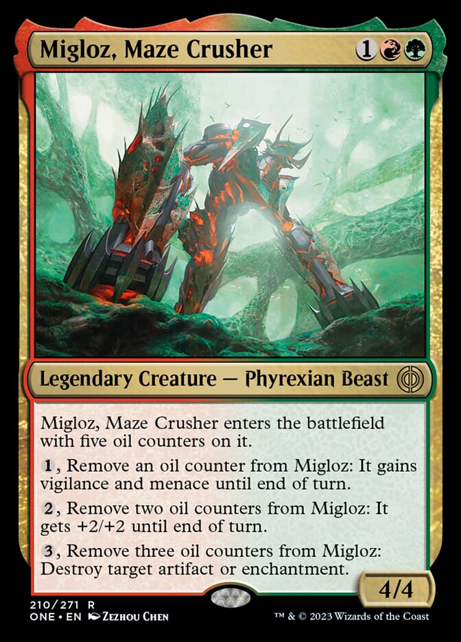 Migloz, Maze Crusher [Phyrexia: All Will Be One] | Yard's Games Ltd