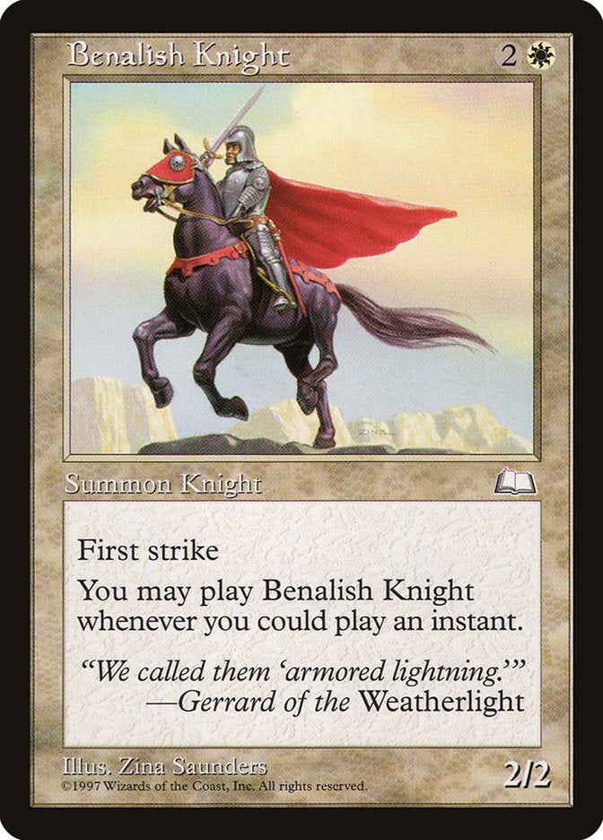 Benalish Knight [Weatherlight] | Yard's Games Ltd