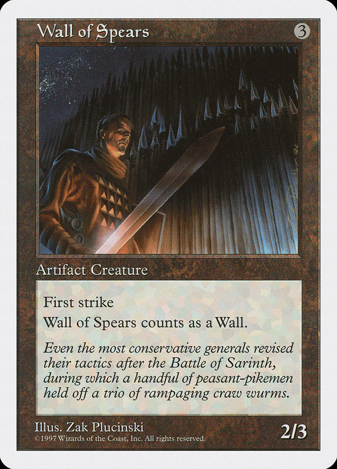 Wall of Spears [Fifth Edition] | Yard's Games Ltd