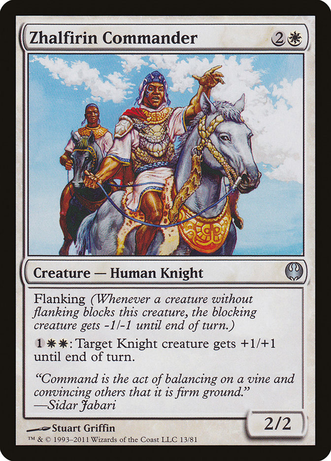 Zhalfirin Commander [Duel Decks: Knights vs. Dragons] | Yard's Games Ltd