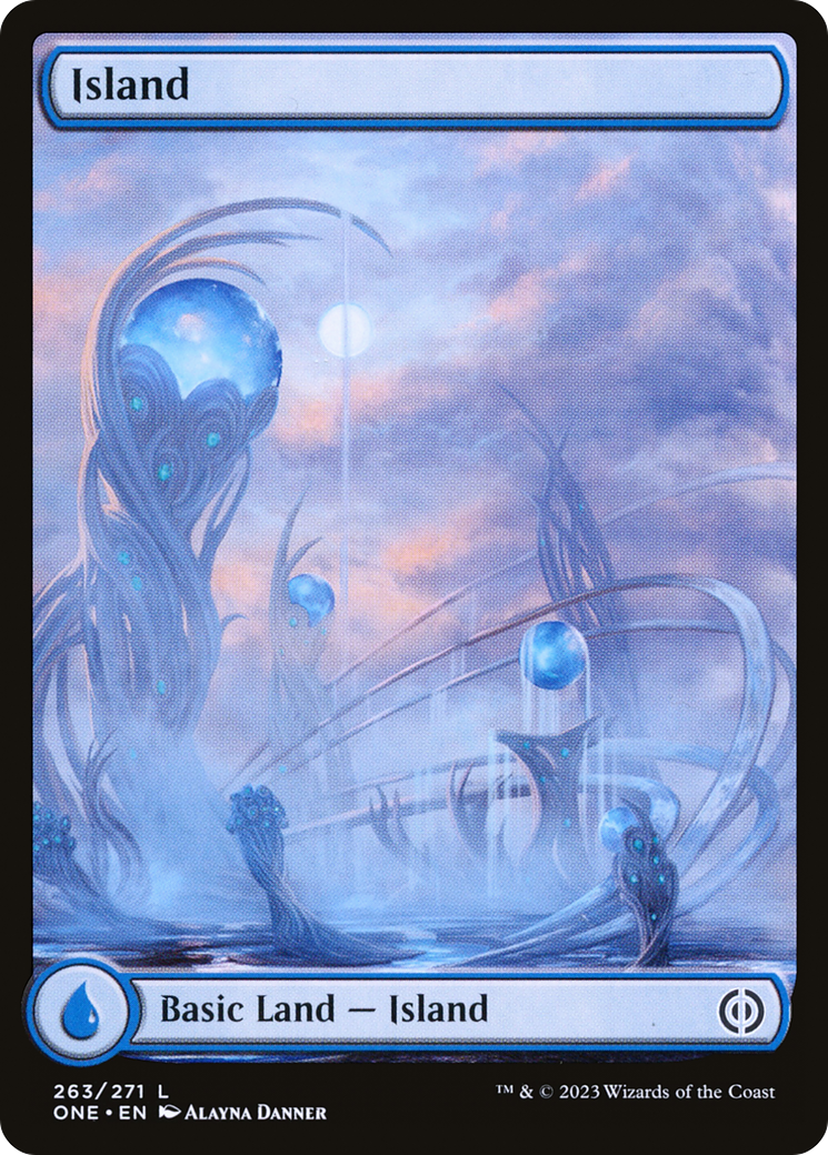 Island (263) (Full-Art) [Phyrexia: All Will Be One] | Yard's Games Ltd