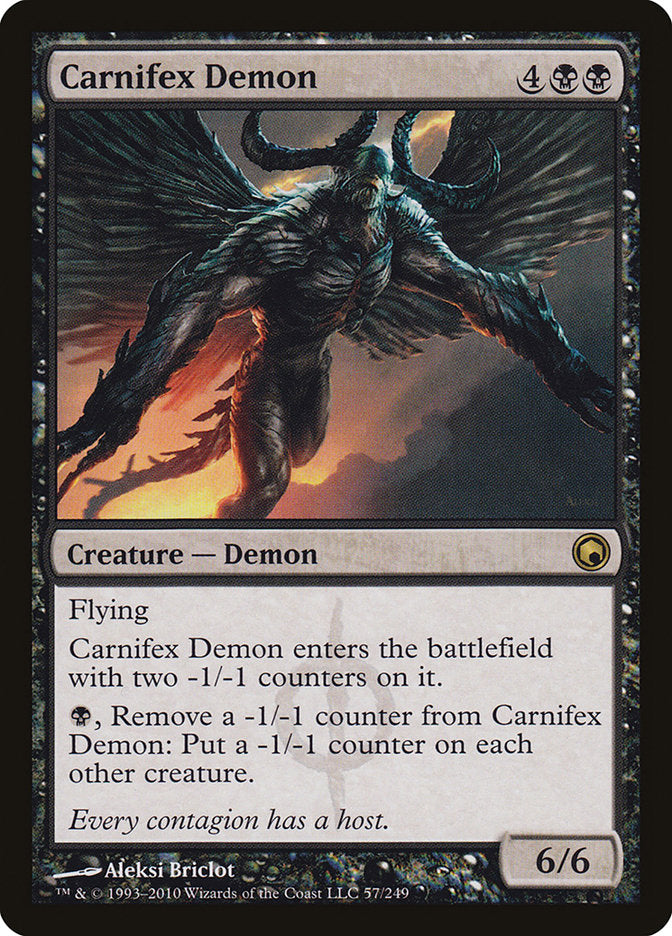 Carnifex Demon [Scars of Mirrodin] | Yard's Games Ltd