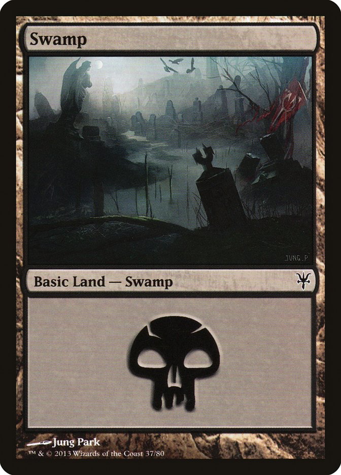 Swamp (37) [Duel Decks: Sorin vs. Tibalt] | Yard's Games Ltd