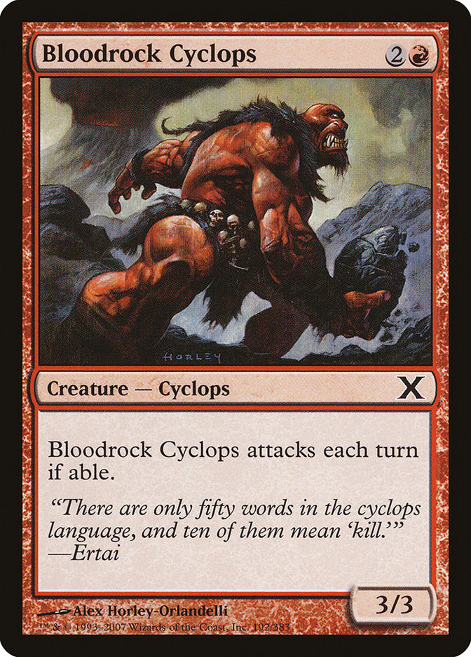 Bloodrock Cyclops [Tenth Edition] | Yard's Games Ltd
