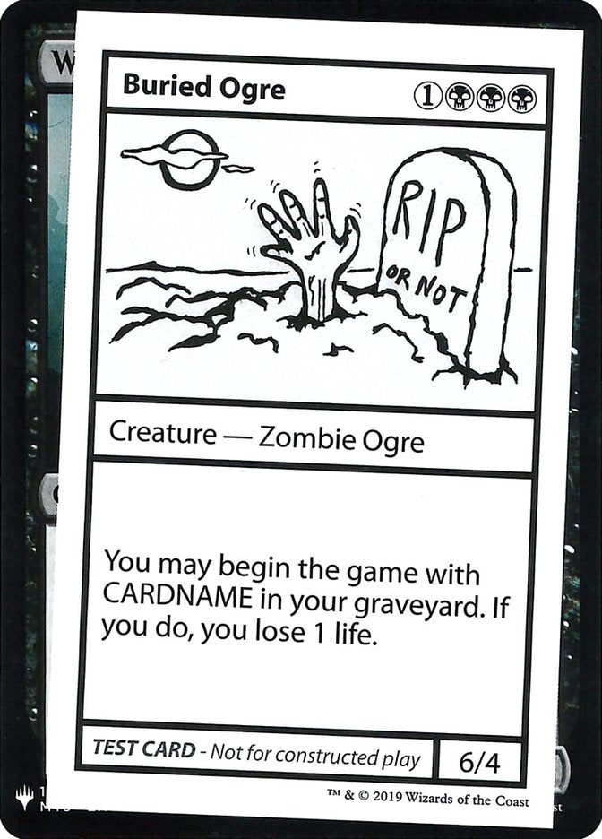 Buried Ogre [Mystery Booster Playtest Cards] | Yard's Games Ltd