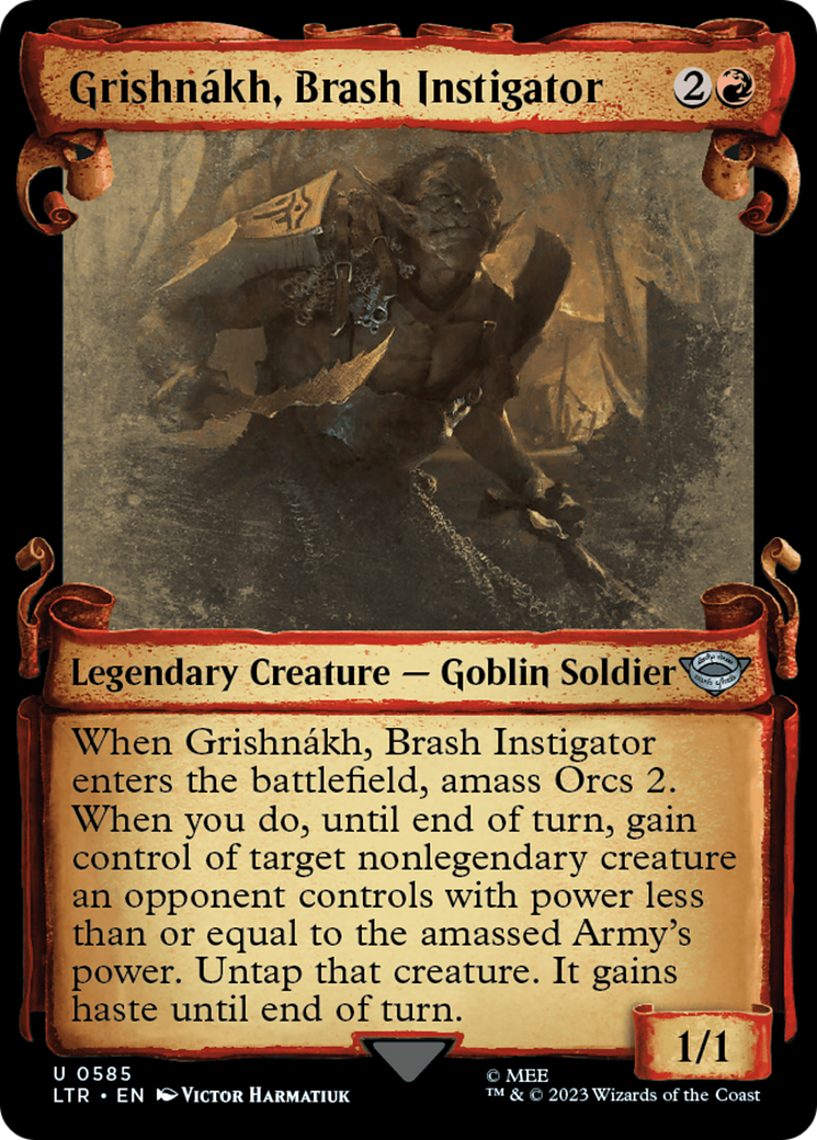 Grishnakh, Brash Instigator [The Lord of the Rings: Tales of Middle-Earth Showcase Scrolls] | Yard's Games Ltd