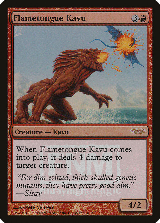 Flametongue Kavu [Friday Night Magic 2005] | Yard's Games Ltd