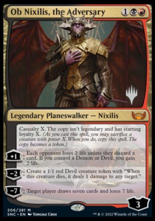 Ob Nixilis, the Adversary (Promo Pack) [Streets of New Capenna Promos] | Yard's Games Ltd