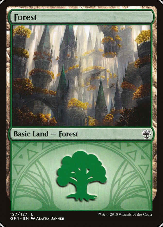 Forest (127) [Guilds of Ravnica Guild Kit] | Yard's Games Ltd