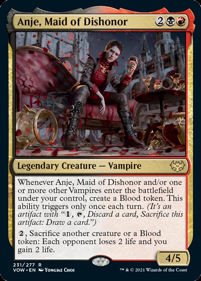 Anje, Maid of Dishonor [Innistrad: Crimson Vow] | Yard's Games Ltd