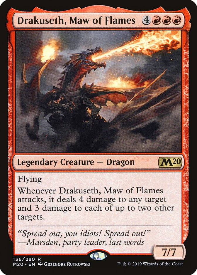 Drakuseth, Maw of Flames [Core Set 2020] | Yard's Games Ltd