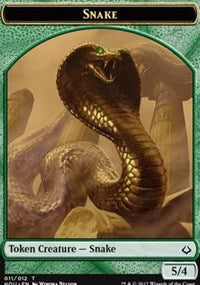 Snake // Warrior Double-Sided Token [Hour of Devastation Tokens] | Yard's Games Ltd