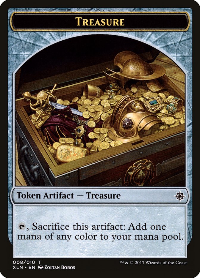 Treasure Token (008/010) [Ixalan Tokens] | Yard's Games Ltd