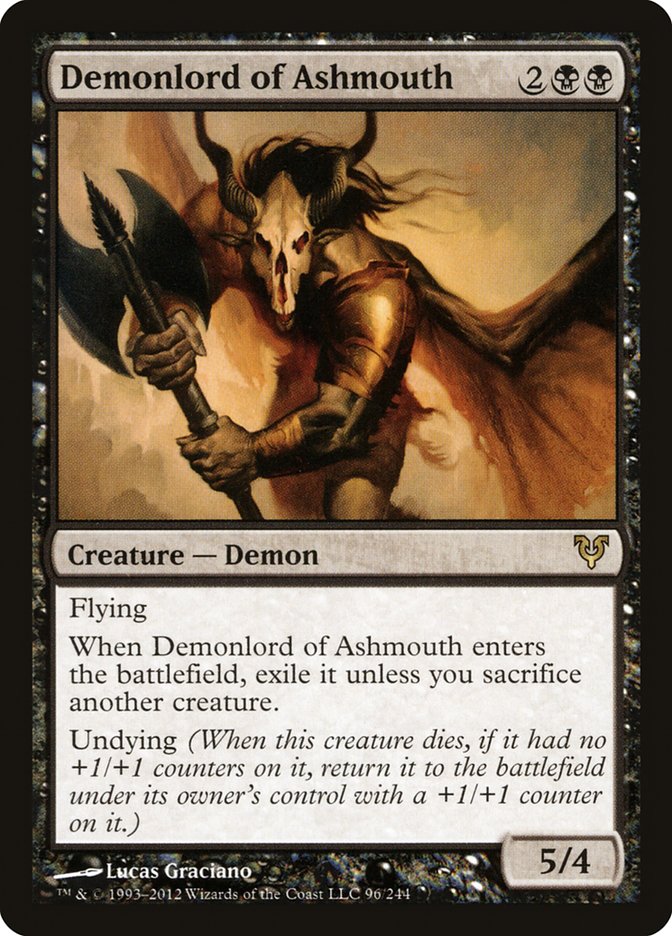 Demonlord of Ashmouth [Avacyn Restored] | Yard's Games Ltd