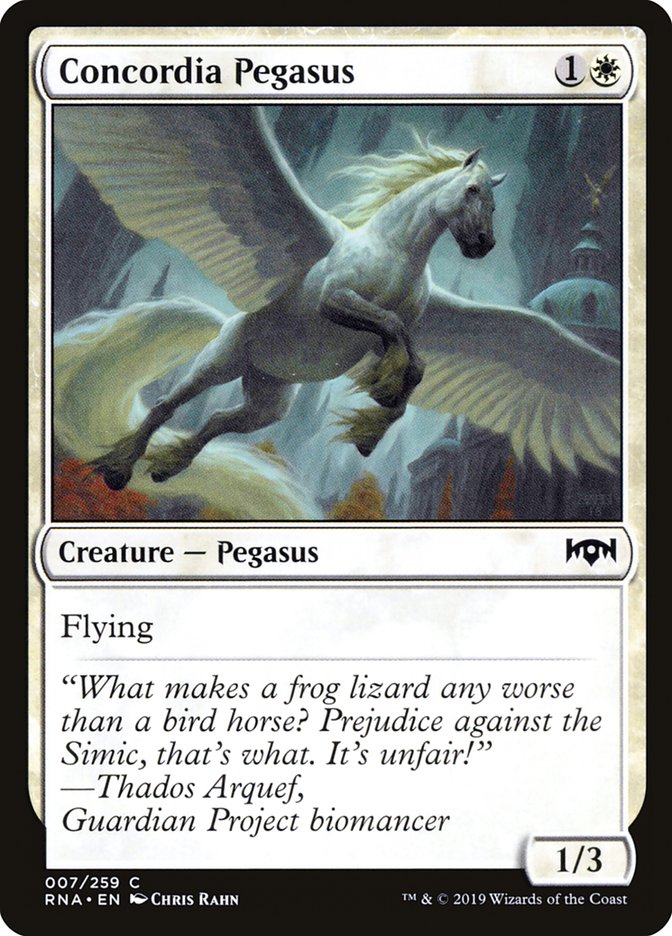 Concordia Pegasus [Ravnica Allegiance] | Yard's Games Ltd