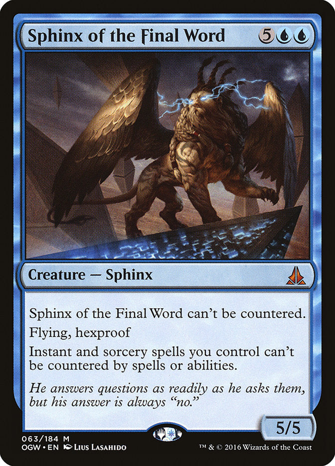 Sphinx of the Final Word [Oath of the Gatewatch] | Yard's Games Ltd