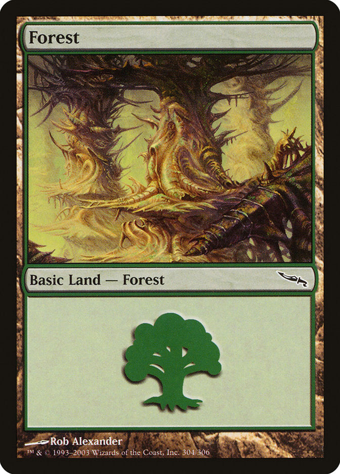 Forest (304) [Mirrodin] | Yard's Games Ltd