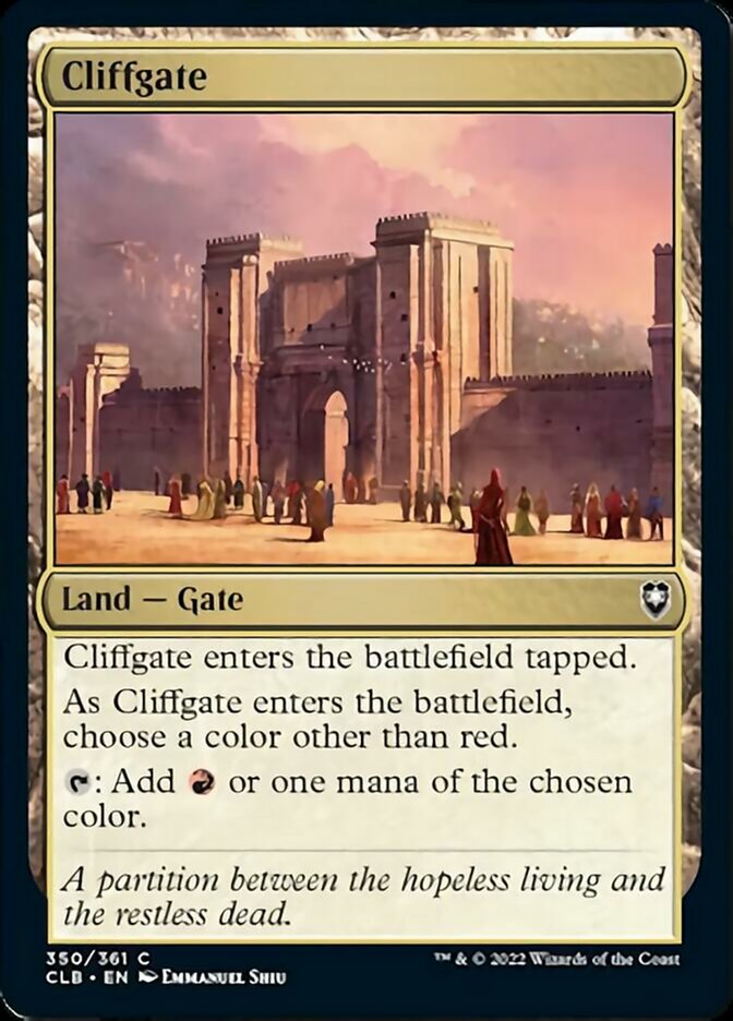 Cliffgate [Commander Legends: Battle for Baldur's Gate] | Yard's Games Ltd