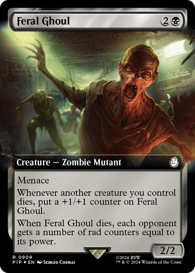 Feral Ghoul (Extended Art) (Surge Foil) [Fallout] | Yard's Games Ltd