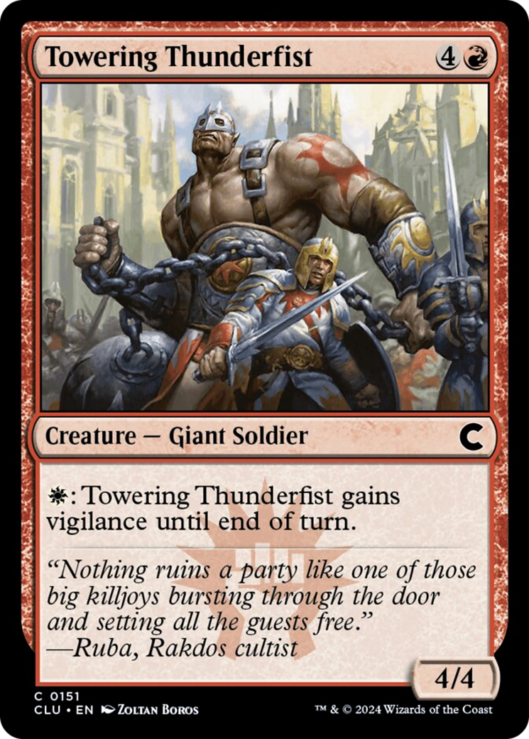 Towering Thunderfist [Ravnica: Clue Edition] | Yard's Games Ltd