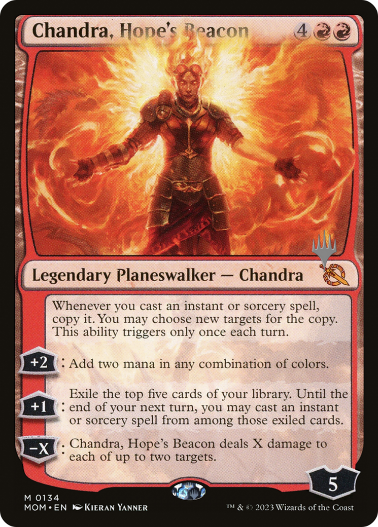 Chandra, Hope's Beacon (Promo Pack) [March of the Machine Promos] | Yard's Games Ltd