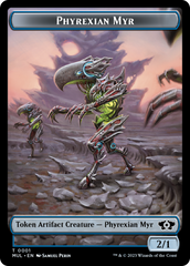 Phyrexian Myr // Knight Double-Sided Token [March of the Machine Tokens] | Yard's Games Ltd
